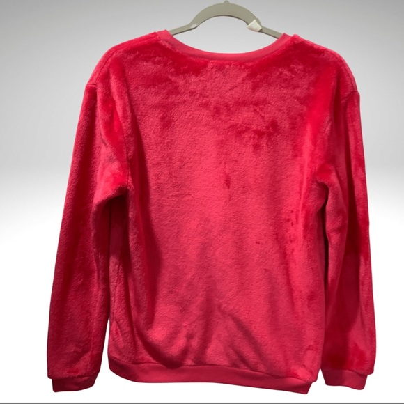 Marilyn Monroe Bubblegum Pink and Black Soft Fleece Pullover Top Size (7-9) - Picture 3 of 11